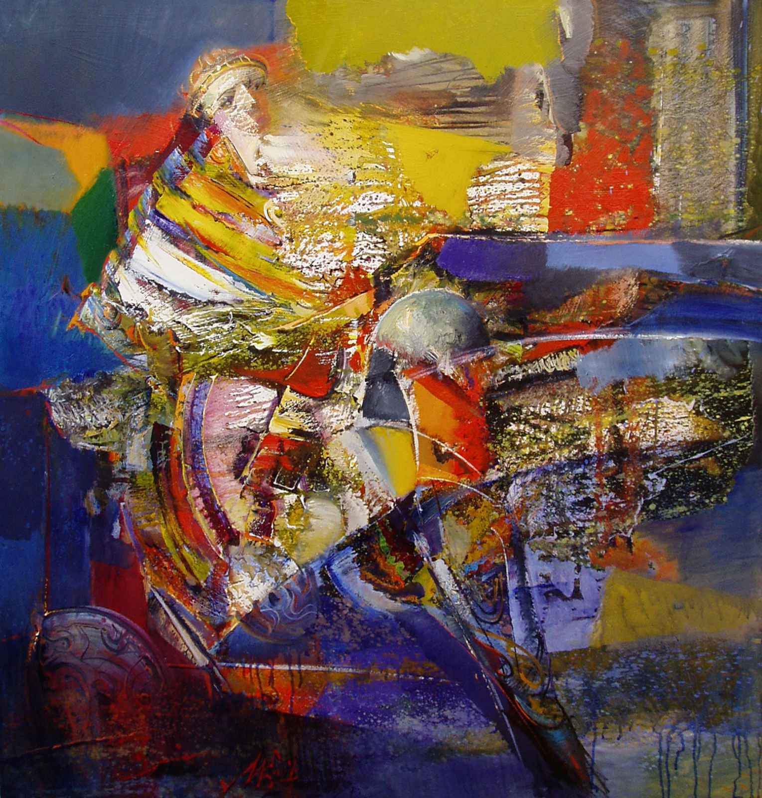 Зворотній маршрут. Полотно, олія. 90х94. 2019